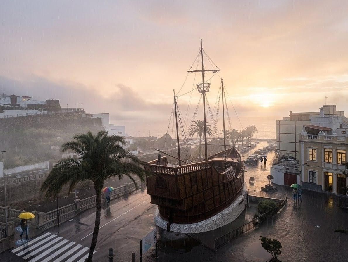 Amanecer, este martes, 23 de junio, en Santa Cruz de La Palma.