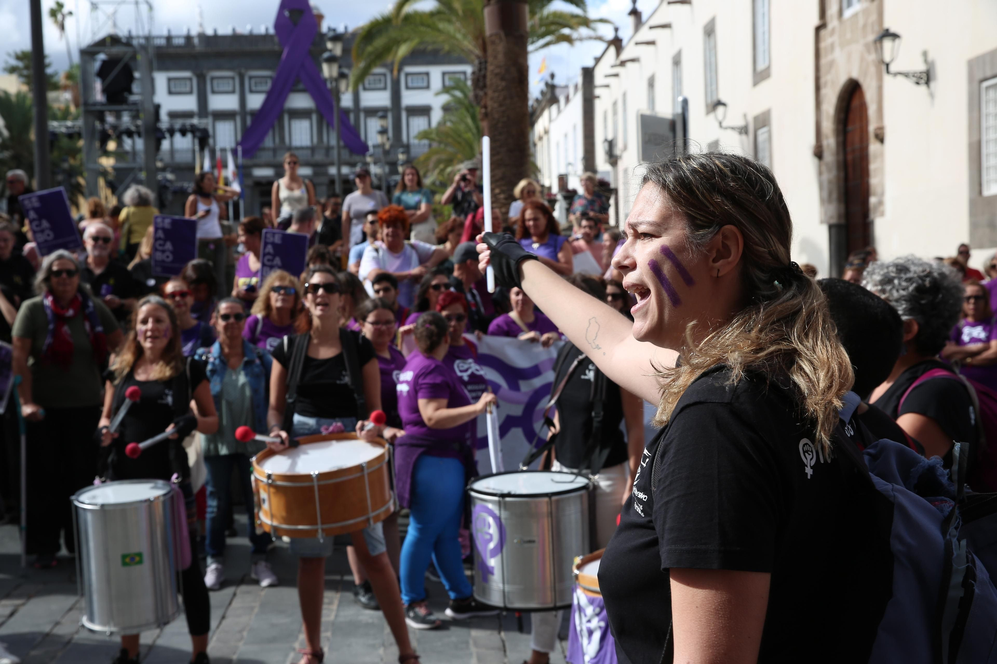 Así se vivió en Gran Canaria la manifestación por el 25N, Día contra la Violencia Machista