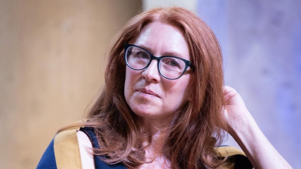 La directora del CPJ, Jodie Ginsberg, durante el festival de periodismo de Perugia, Italia, este abril.