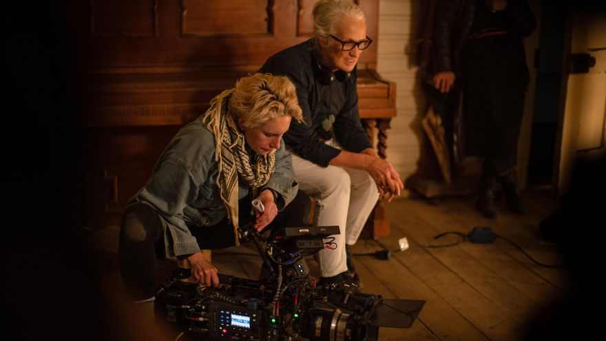 Jane Campion junto a la directora de fotografía Ari Wegner