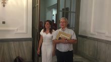 L'alcalde de València, Joan Ribó, i la vicealcaldessa i portaveu del PSPV, Sandra Gómez.