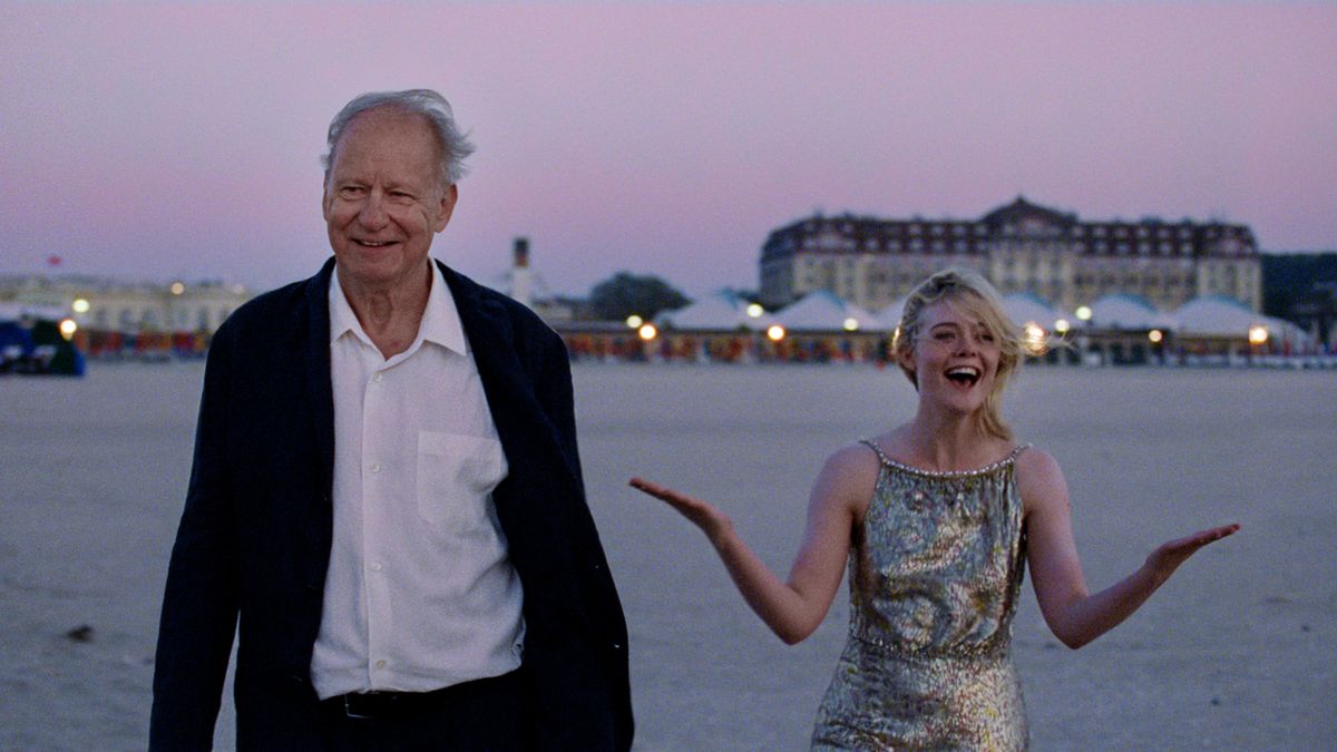 Stellan Skarsgård and Elle Fanning, in one of the most beautiful scenes from the movie 