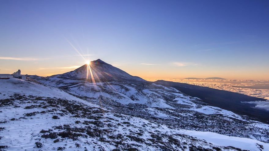 Puesta de sol en el Teide