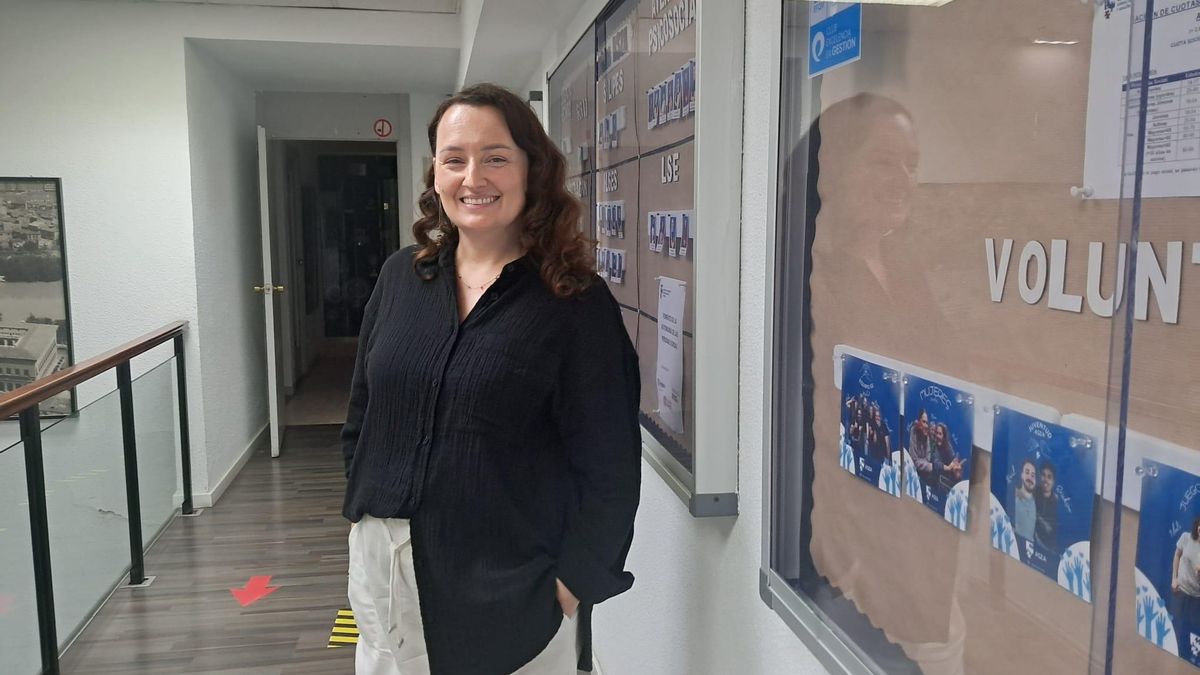 Karolina Jaromin, presidenta de la Agrupación de Personas Sordas Sordas de Zaragoza y Aragón