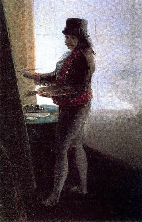Autoretrato en la Real Academia de la Artes de San Fernando