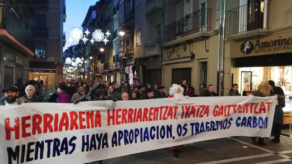 Foto de archivo de la manifestación en contra de la inmatriculación de bienes por parte de la Iglesia realizada en 2019
