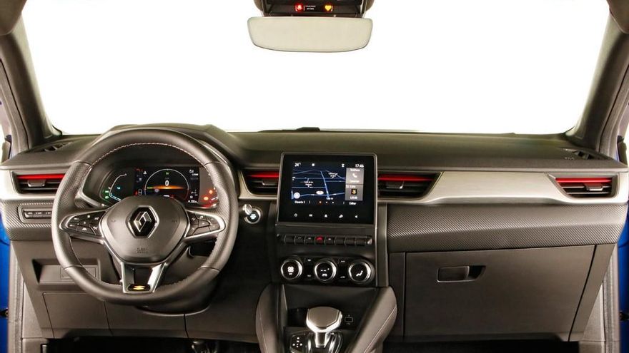 Habitáculo del Renault Captur híbrido.