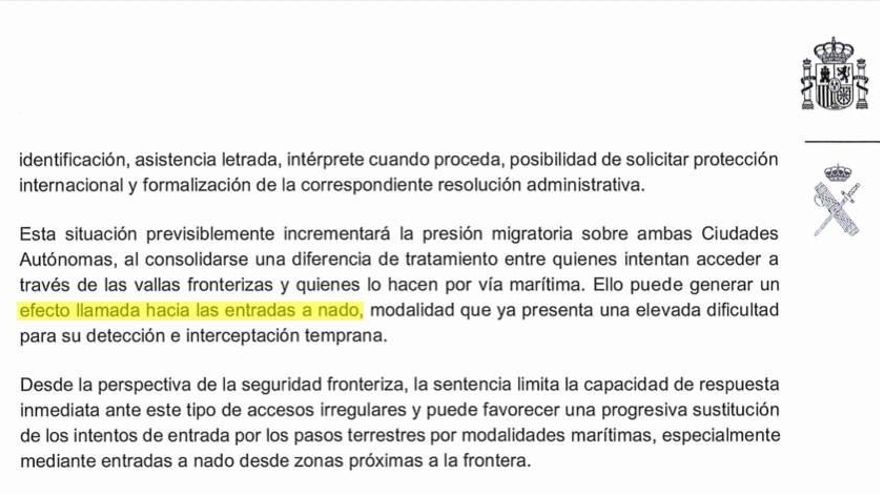 Los servicios de Información coinciden en el “efecto llamada” de la sentencia del Supremo en la crisis de Ceuta