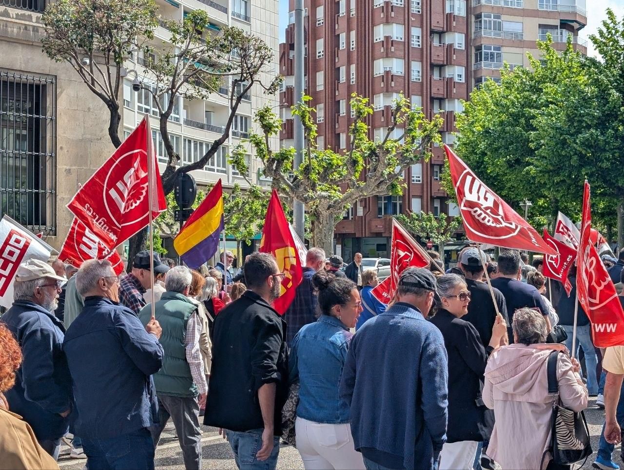 Manifestación 1 de mayo, Día de los trabajadores, en León.