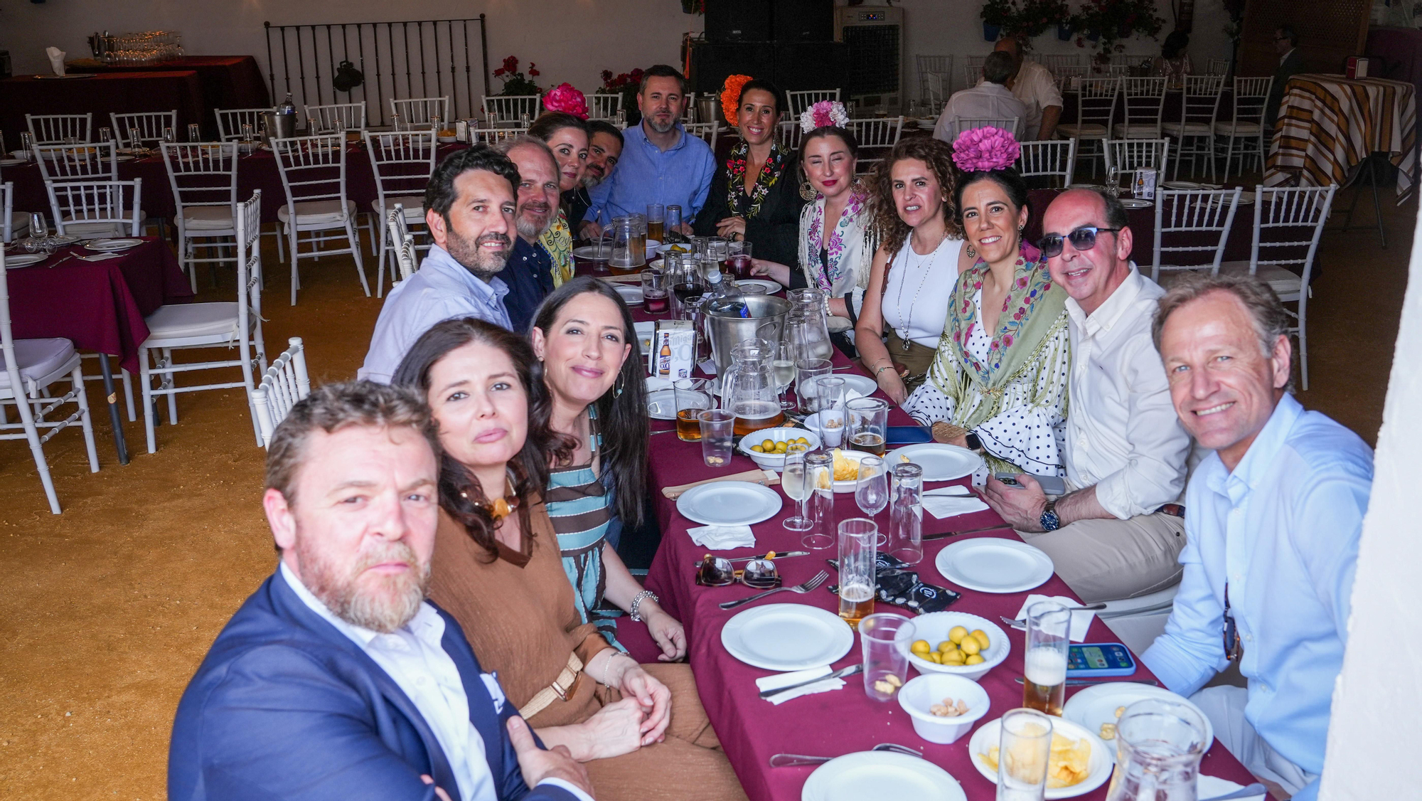 Comidas de empresas y amigos en la Feria de Córdoba