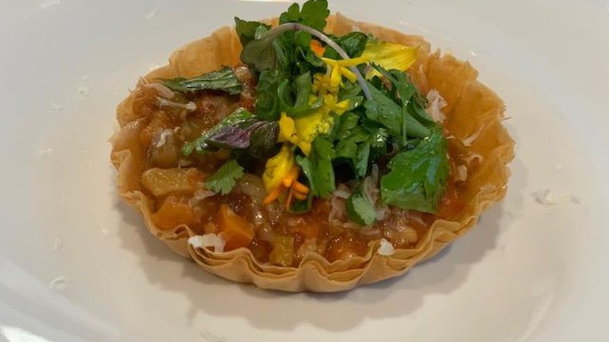 Tartaleta de verduras y queso de Fontanales