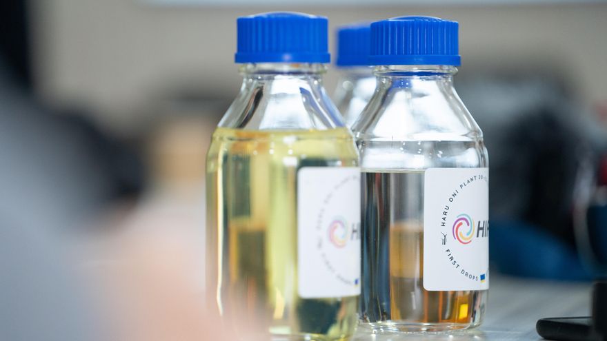 Muestras de 'e fuels'.