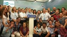 Los populares de Sevilla tras los resultados del 26J (Fotografía: PP de Sevilla).