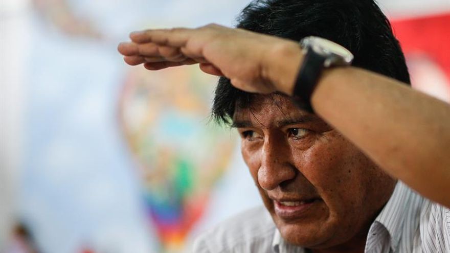 El expresidente de Bolivia Evo Morales fue registrado este lunes, durante un acto solidario por el Día de Reyes junto a la comunidad boliviana, en Buenos Aires (Argentina).