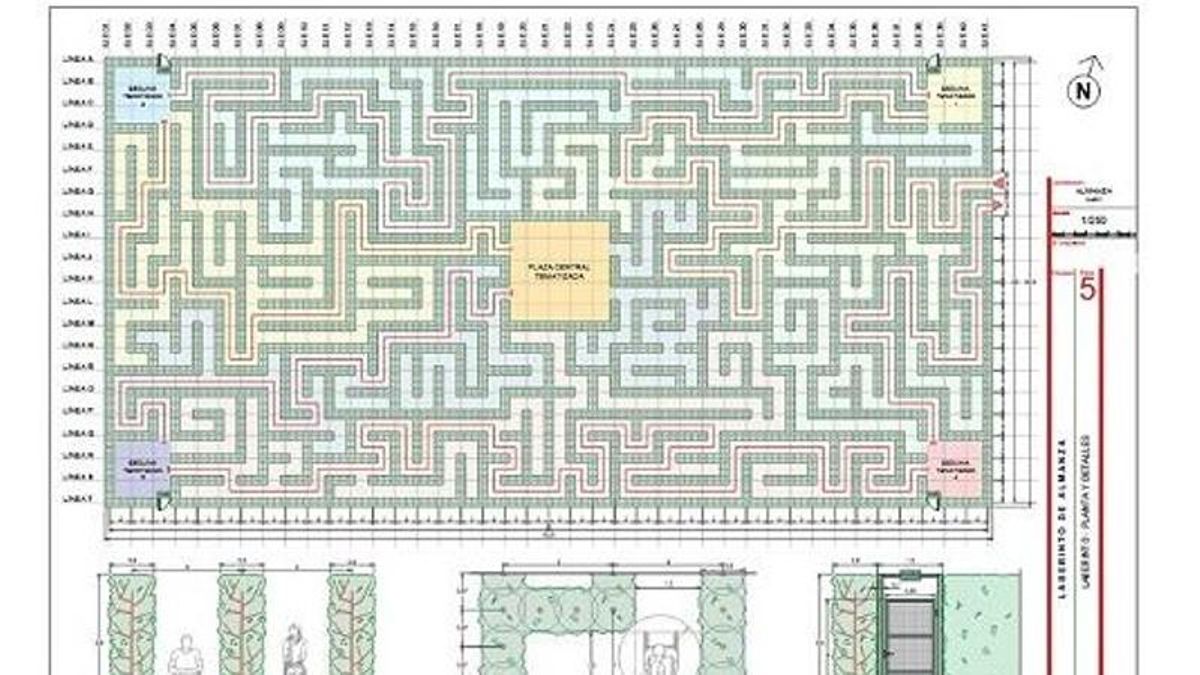 Almanza saca a licitación la obra para instalar su innovador laberinto vegetal