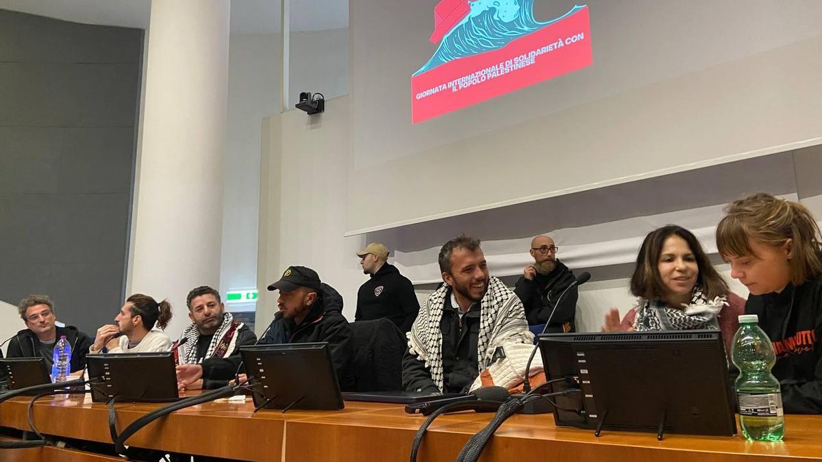 El sindicalista José Nivoi, en una conferencia en la Universidad Roma Tre, hace unos días 