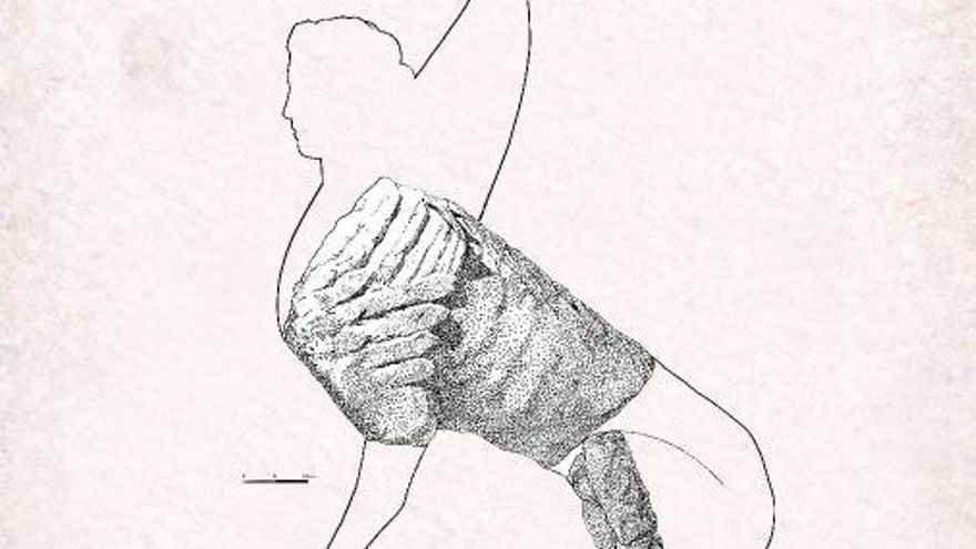 Anuncian el descubrimiento de una esfinge en Caraca, la ciudad romana de Guadalajara