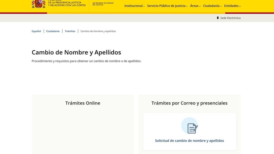 Cómo solicitar cambiar de nombre y/o apellidos en el Registro Civil