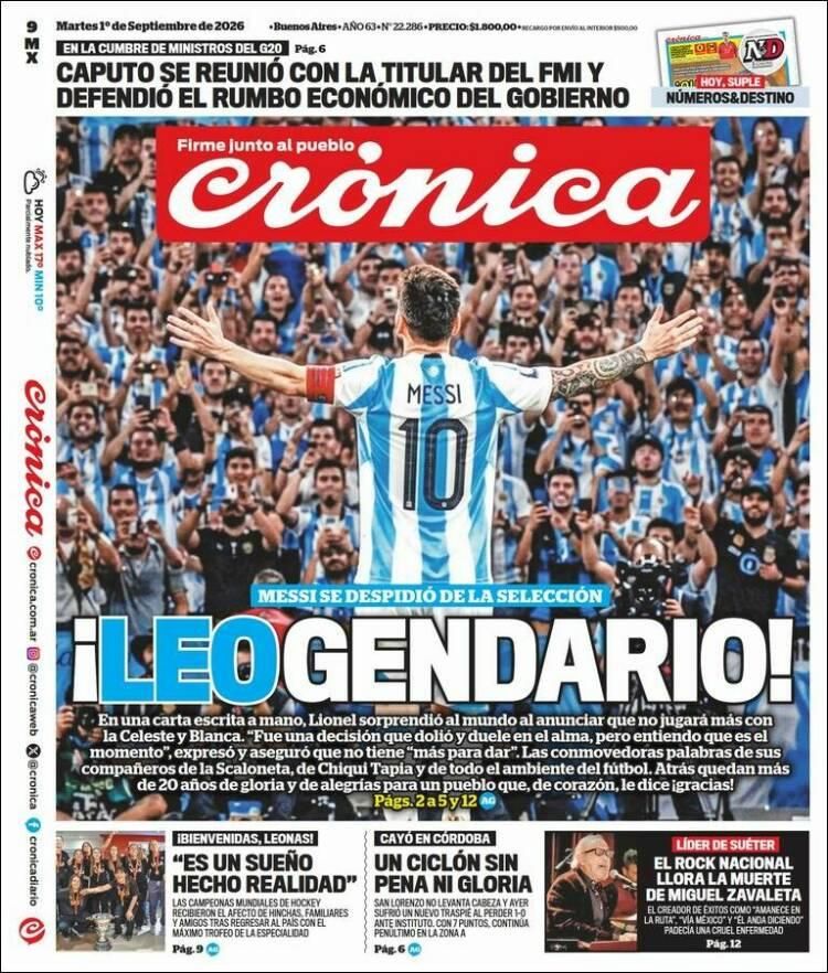 El adiós de Messi a la Selección, en las tapas de diarios de Argentina y el mundo