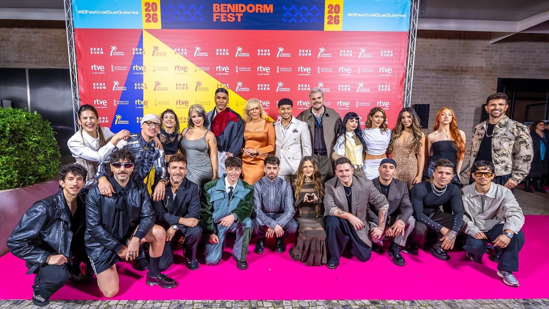 Los participantes del Benidorm Fest 2026