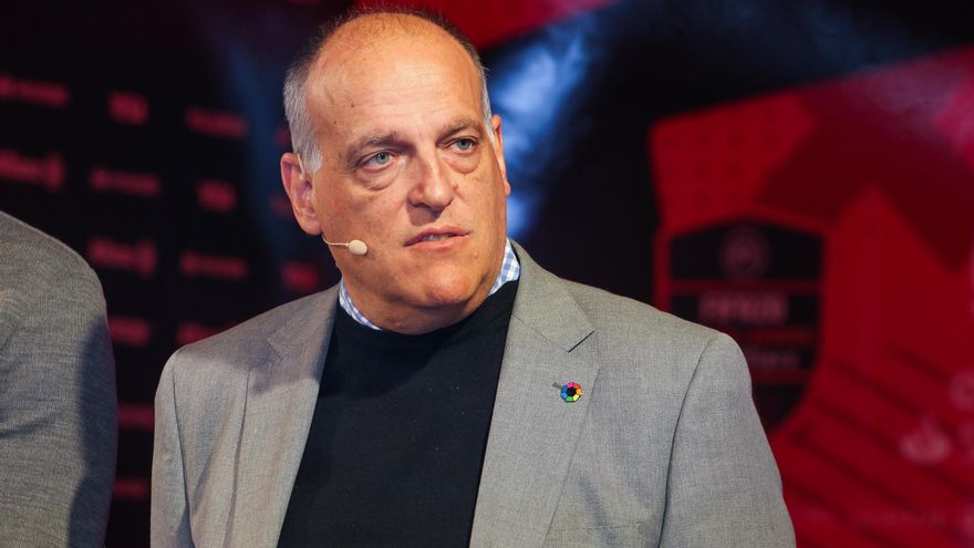 El presidente de la Liga, Javier Tebas, en una imagen de archivo.