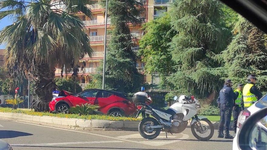 Accidente en la avenida de Libia.