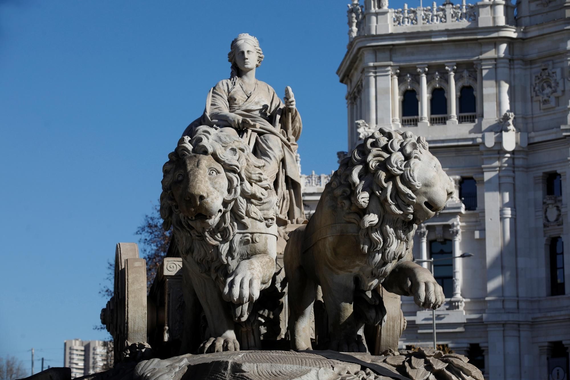Fuente de Cibeles, seca este miércoles