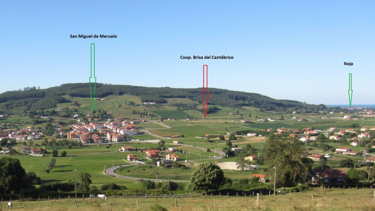 Mapa de ubicación donde se prevé la construcción del complejo de 'cohousing' en San Miguel de Meruelo.