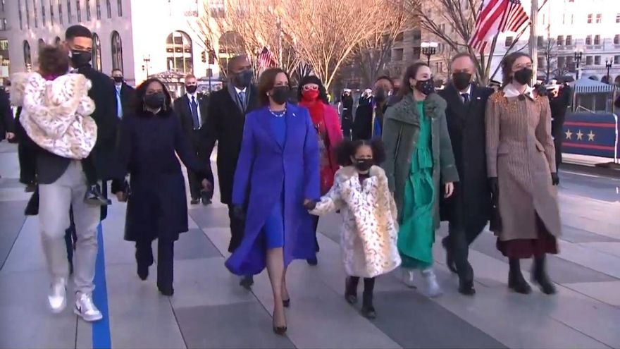 Kamala Harris entra en la Casa Blanca