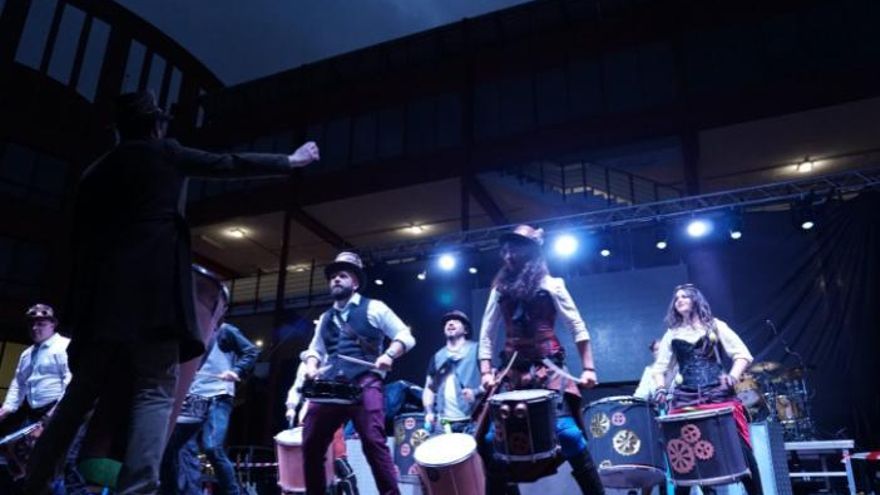 Batucada Zacatum en una de sus actuaciones