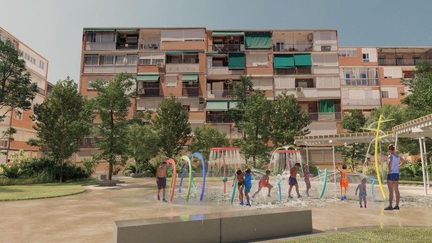 Más Madrid propone instalar juegos de agua en todos los barrios de la ciudad como medida "accesible" contra el calor