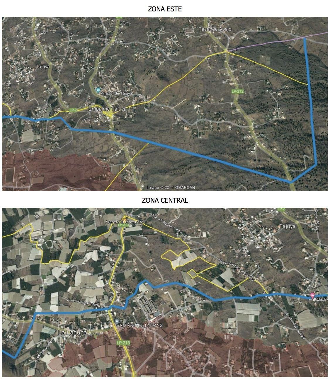 Lado norte: zona este y central