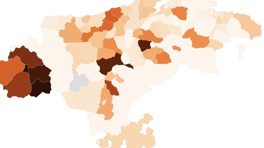 Casos de COVID en Cantabria.