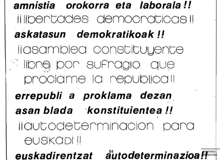 "Euskadirentzat autodeterminazioa!!"