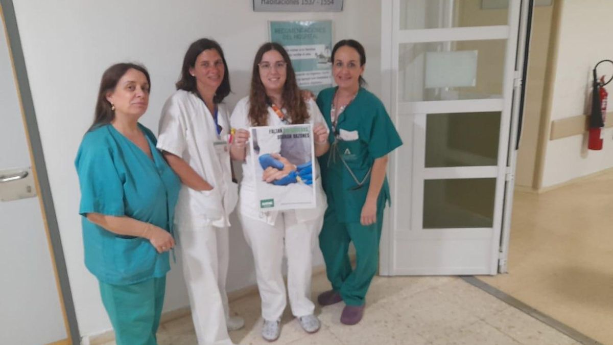 Enfermeras en el Hospital Reina Sofía