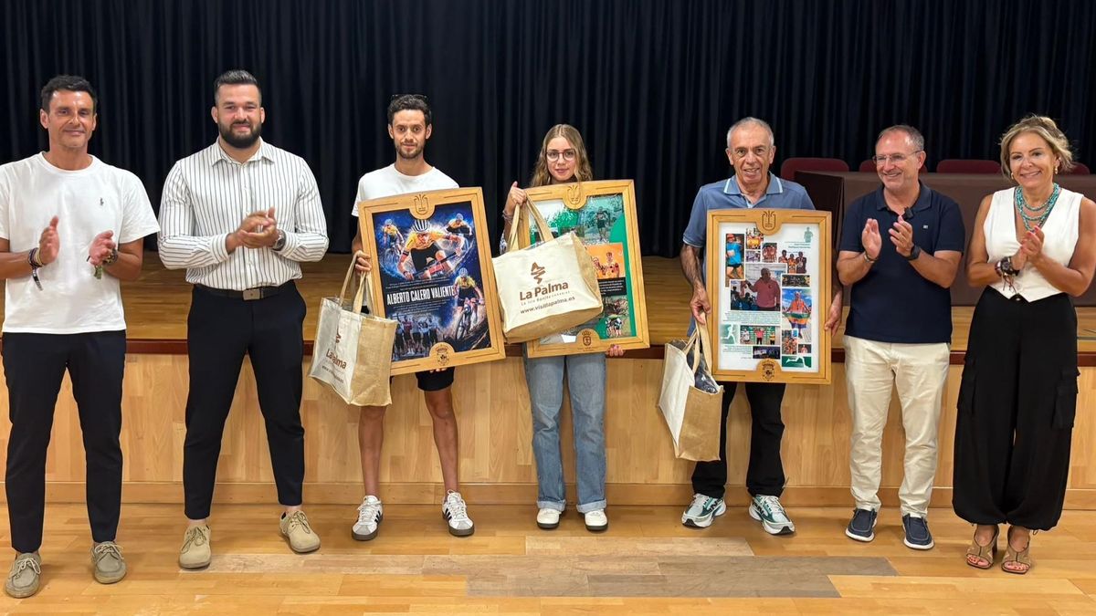 Sergio Rodríguez destaca el talento y la trayectoria de los deportistas palmeros Francisco Rodríguez, Valeria Hernández y Alberto Calero