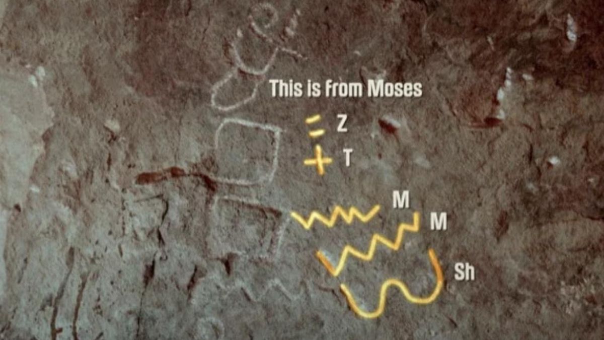 Una mina antigua alberga grabados semíticos que han sido vinculados por un investigador con el nombre del profeta Moisés