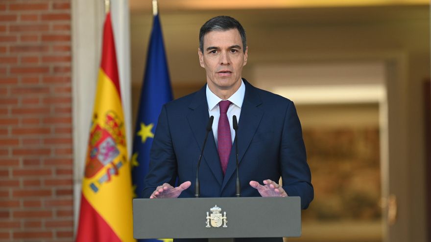 El presidente del Gobierno, Pedro Sánchez