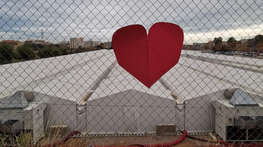 Vista del hospital de campaña junto a la Fe de Valencia. / Jesús Císcar
