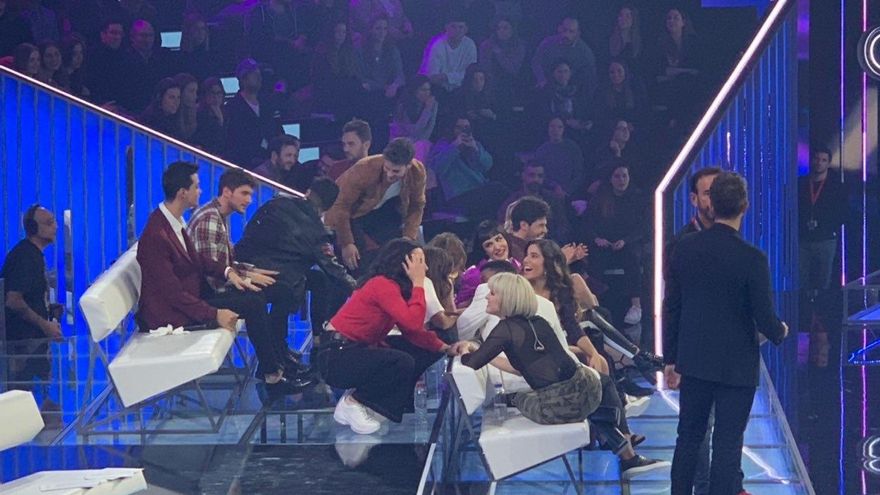 Los concursantes, muy activos durante toda la final