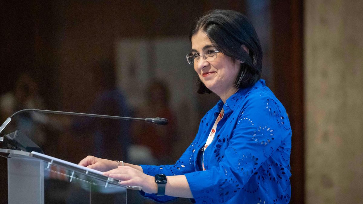 Darias, durante su intervención en la conferencia del CIVEX en Tenerife.