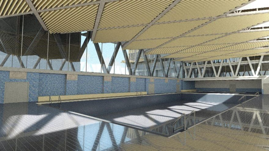 Piscina en el CDM La Cebada