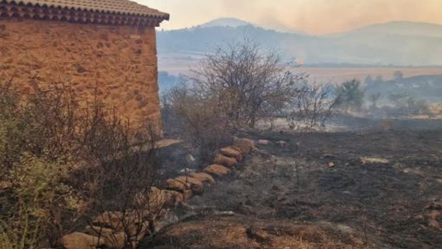 El rastro del incendio en La Mierla (Guadalajara) el 21 de julio de 2026