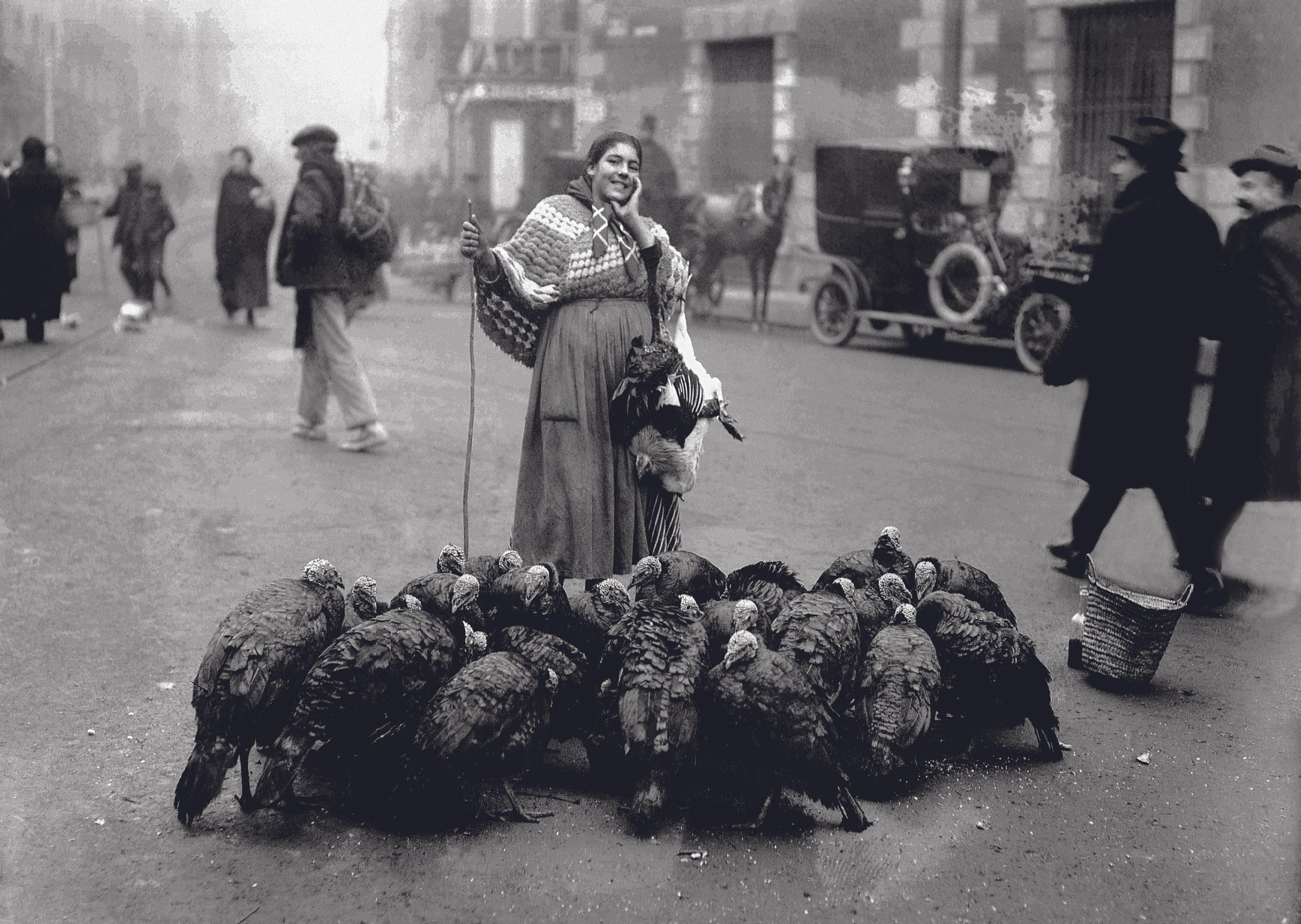 Vendedora de Pavos. Madrid 1922.