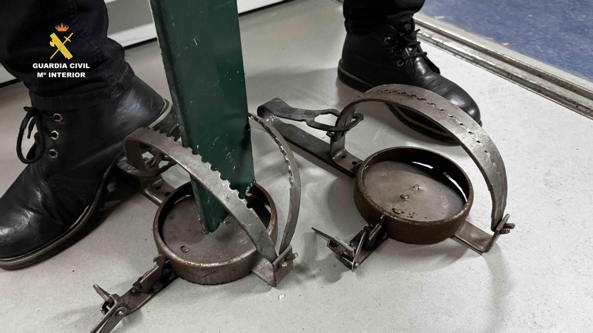 Cepos que usaban en la chatarrería para evitar robos