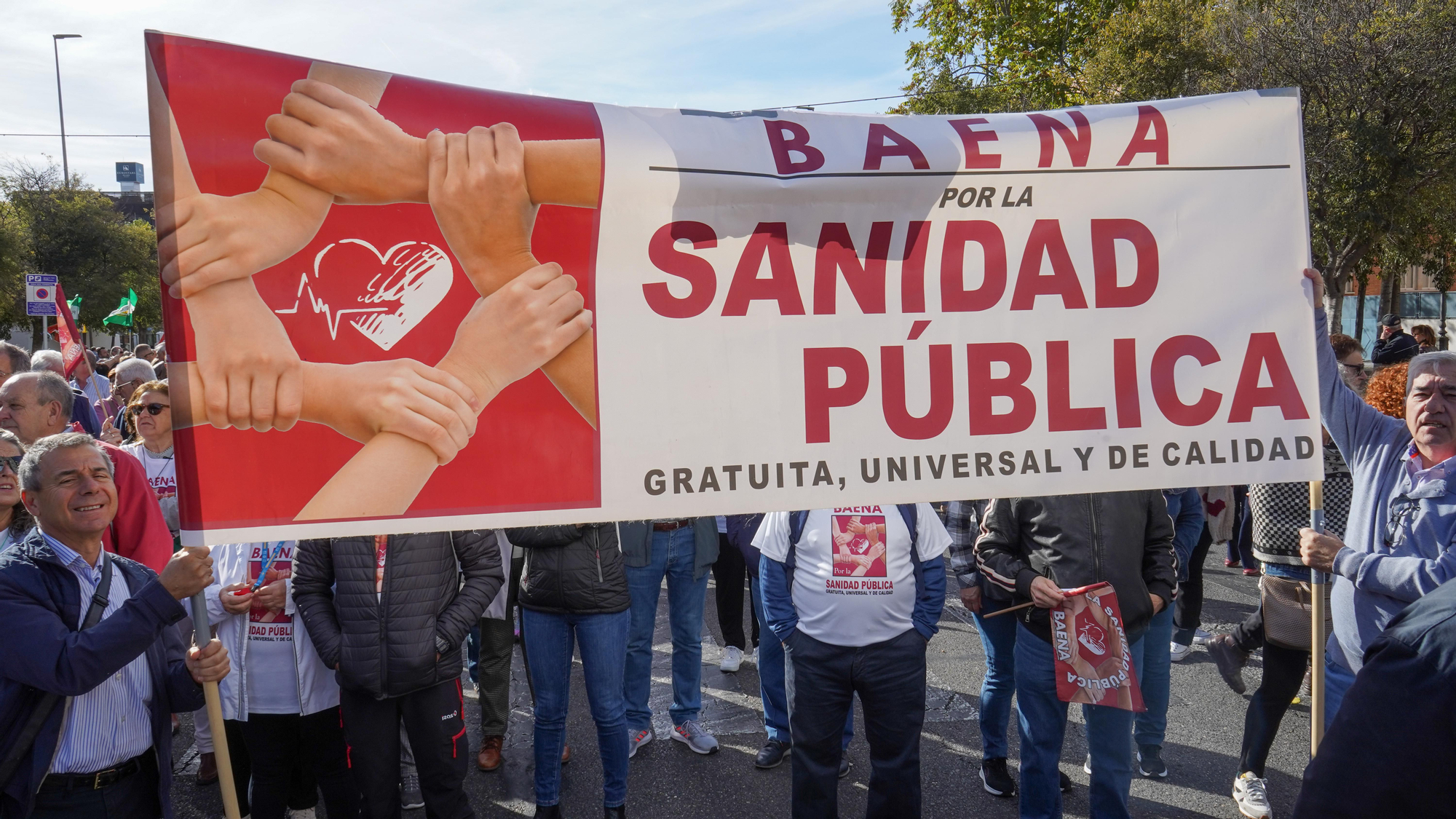 Manifestación en defensa de la sanidad pública