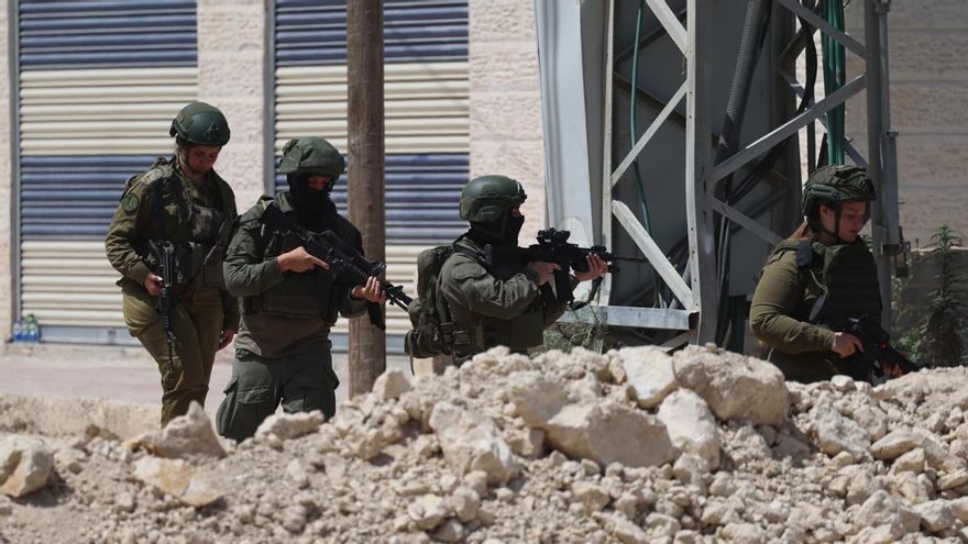 Soldados israelíes en Gaza.