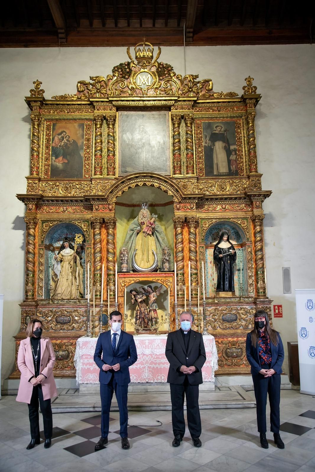 Retablo de la iglesia de San Francisco de Asís de Santa Cruz de Tenerife,  ya restaurado