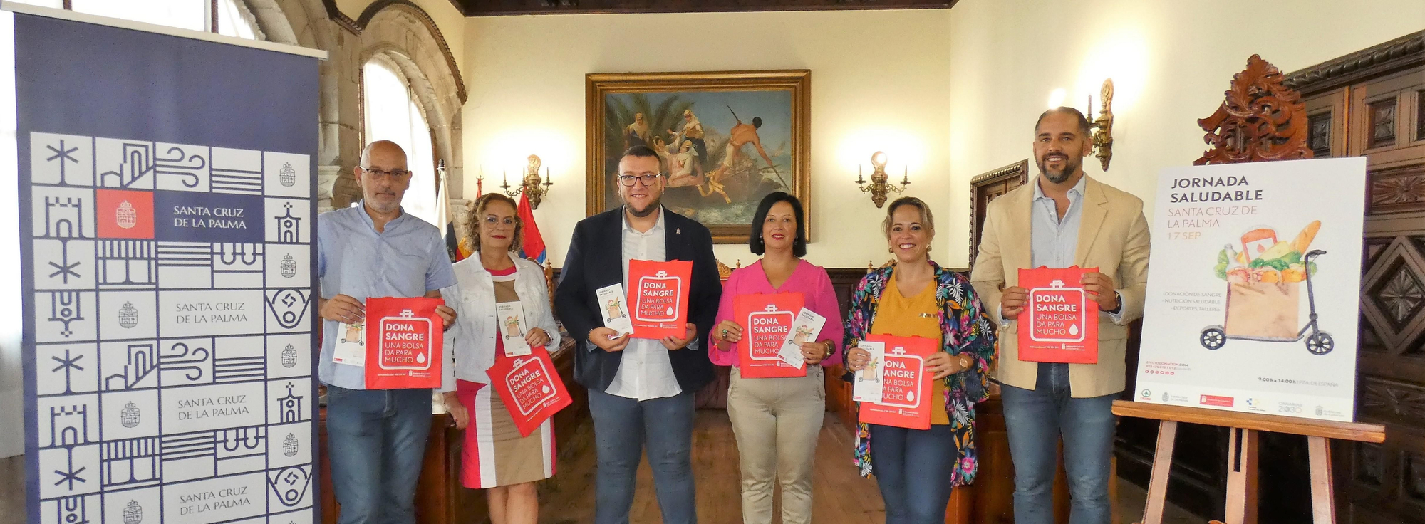 Presentación de la jornada saludable en Santa Cruz de La Palma.