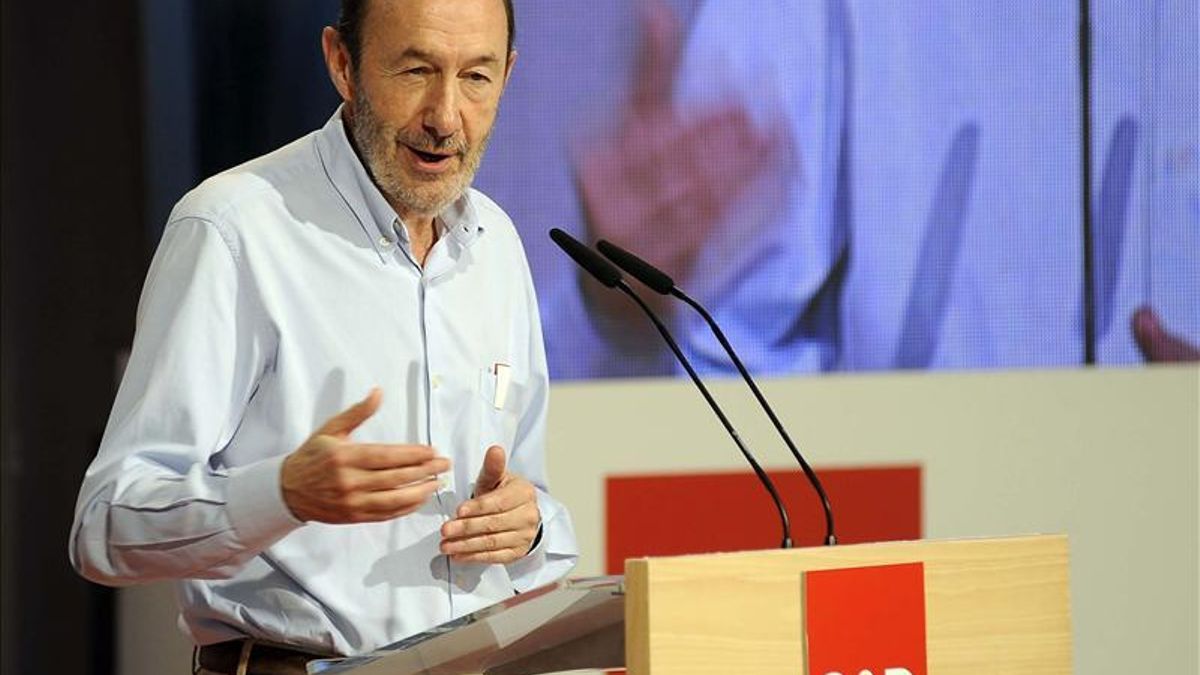El secretario general del PSOE, Alfredo Pérez Rubalcaba. / Efe